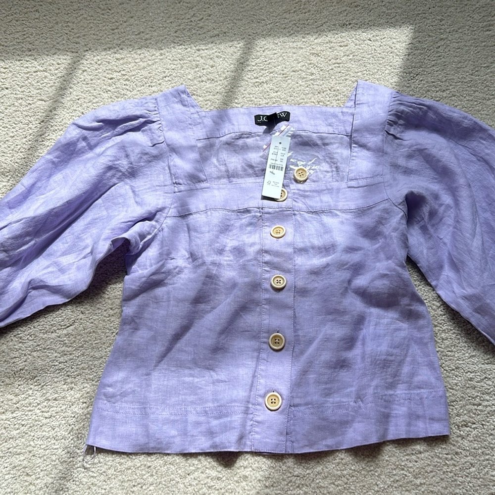 J crew linen top